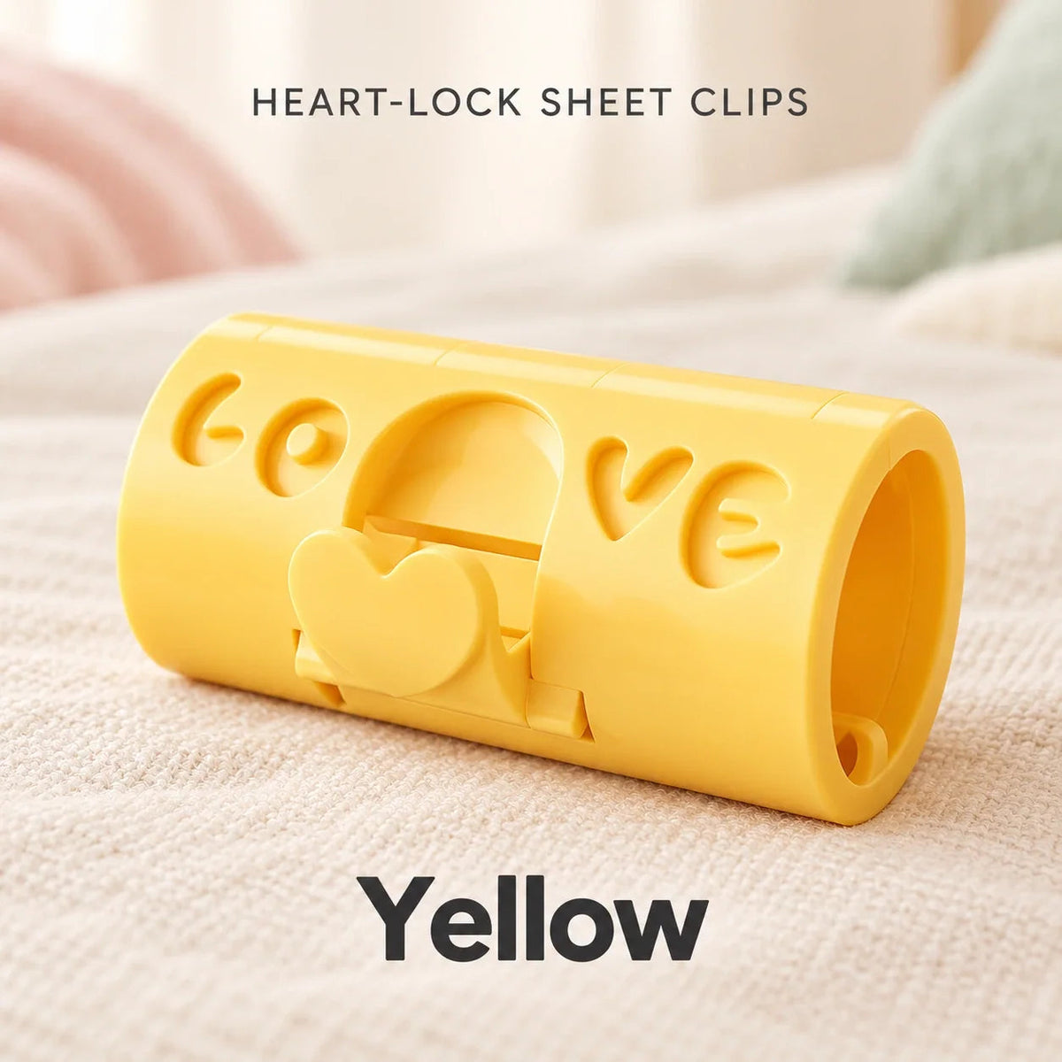 10 PCS Adjustable Bed Sheet Clips — Heart-Lock Grippers to Help Keep Sheets in Place