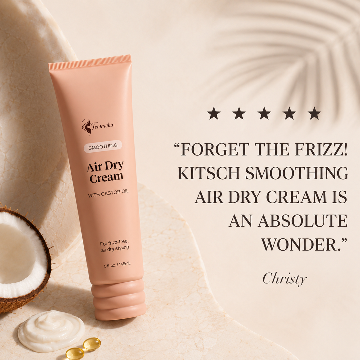 Air Dry Smoothing Cream for 24 Hour Frizz Control