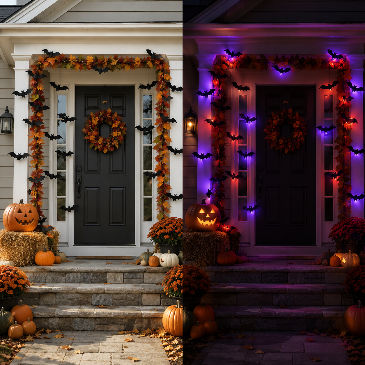 3D LED Bat Wall Lights for Halloween Decor