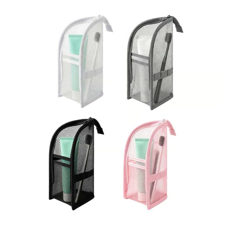 Mesh Zipper Toiletry Storage Pouch