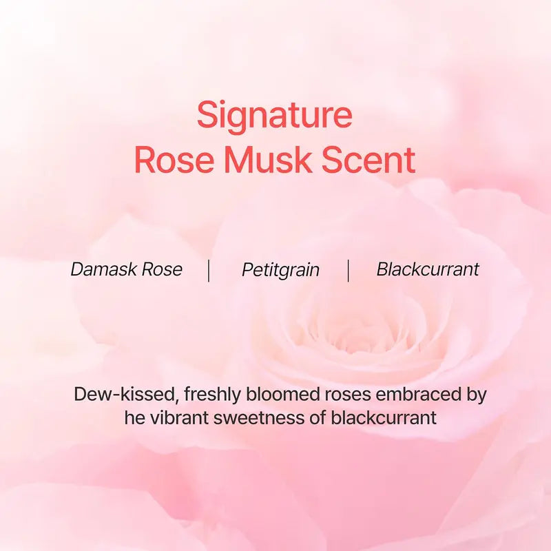 GROWUS Due Rose Damaged Hair Leave-In Treatment Spray 250ml - Haircare Beauty Products, Leave In Conditioner for Adults Wavy Dry Hair, Ceramide Keratin 7 Collagen, Anti-Frizz Glossy Shine, Rose Musk Perfume