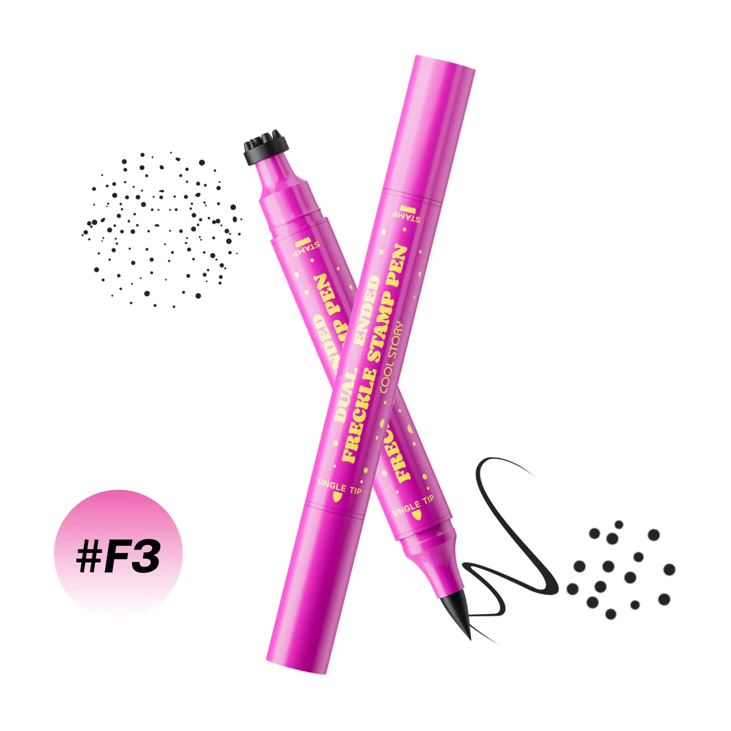 Waterproof Freckles Pen: Faux Freckle Stamp and Fine Tip Eyeliner for Realistic, Long-Lasting Freckles and Effortless Makeup, Perfect for Daily Wear and Cosplay,back to school
