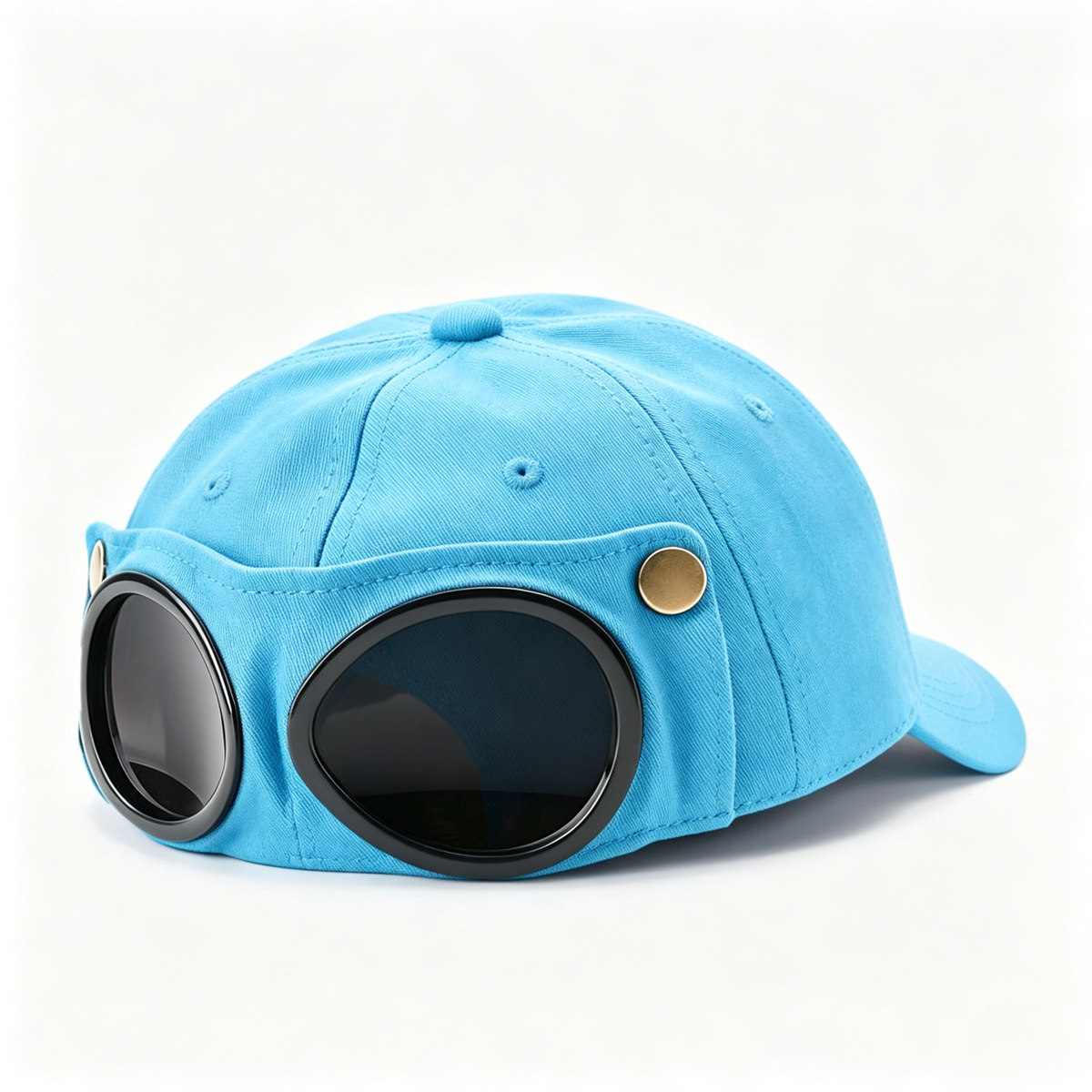 Vintage Baseball Cap with Flip Down Protective Goggles