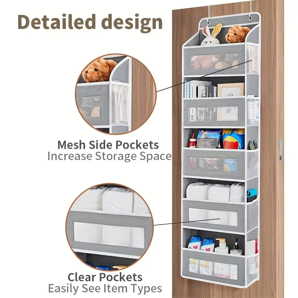 5 Tier Over The Door Hanging Storage Organizer