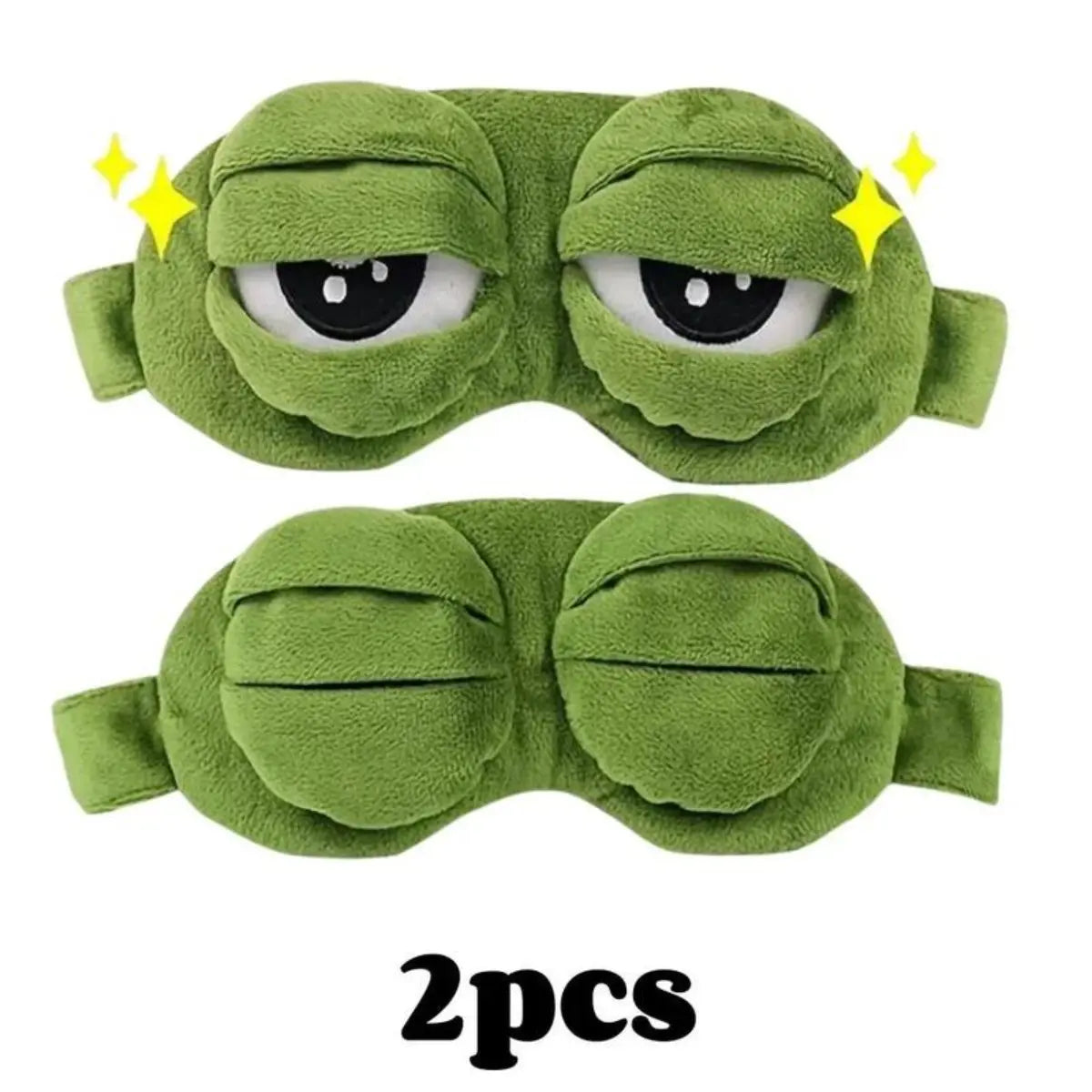 Cute 3D Frog Sleep Mask for Travel and Naps