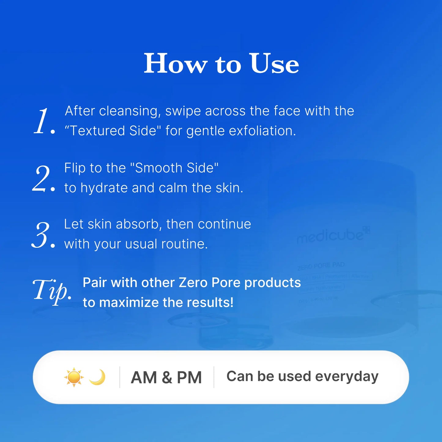 Zero Pore Pads (AHA + BHA) | Korean No.1 Viral Toner Pads
