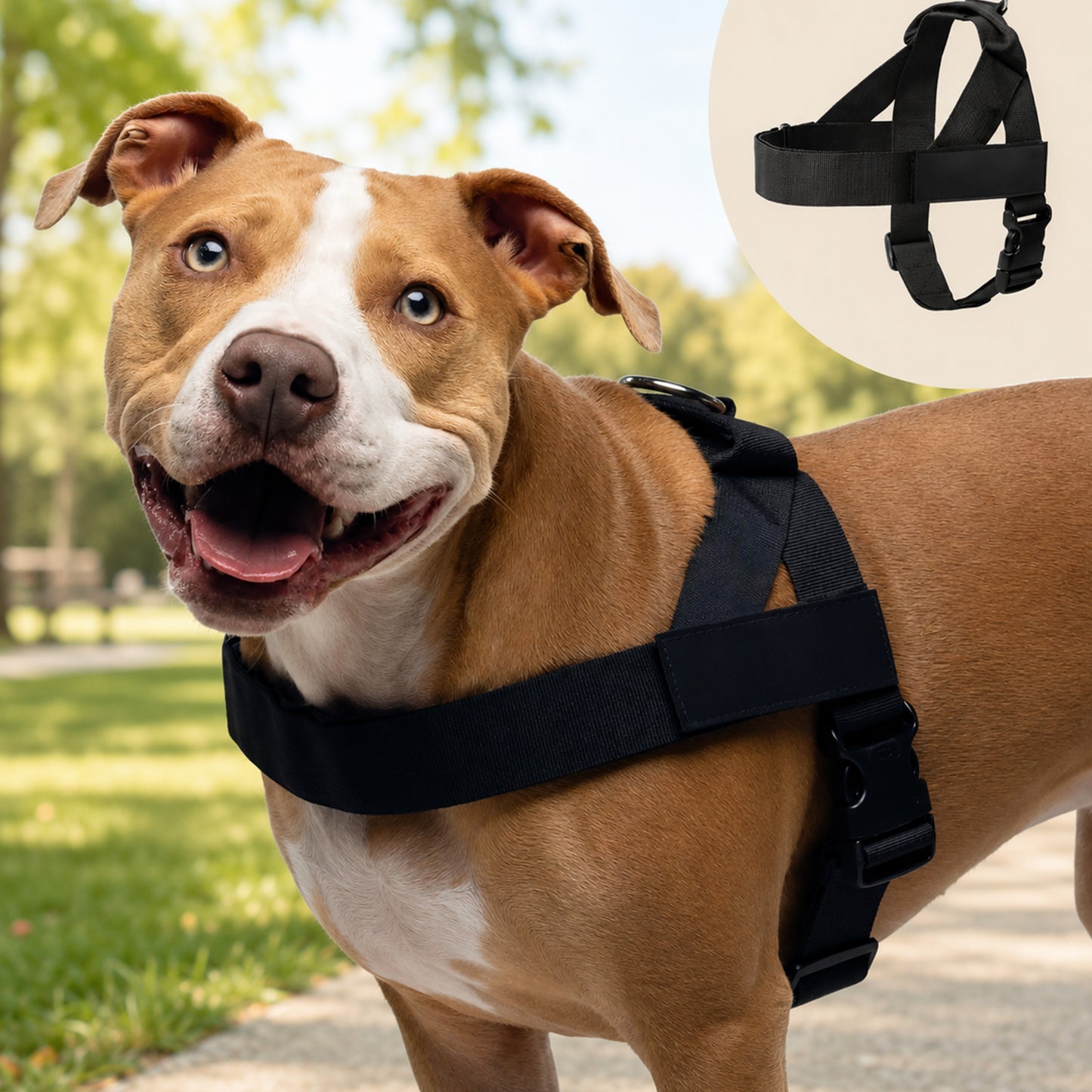 Adjustable No Pull Dog Harness Lightweight Comfortable Fit