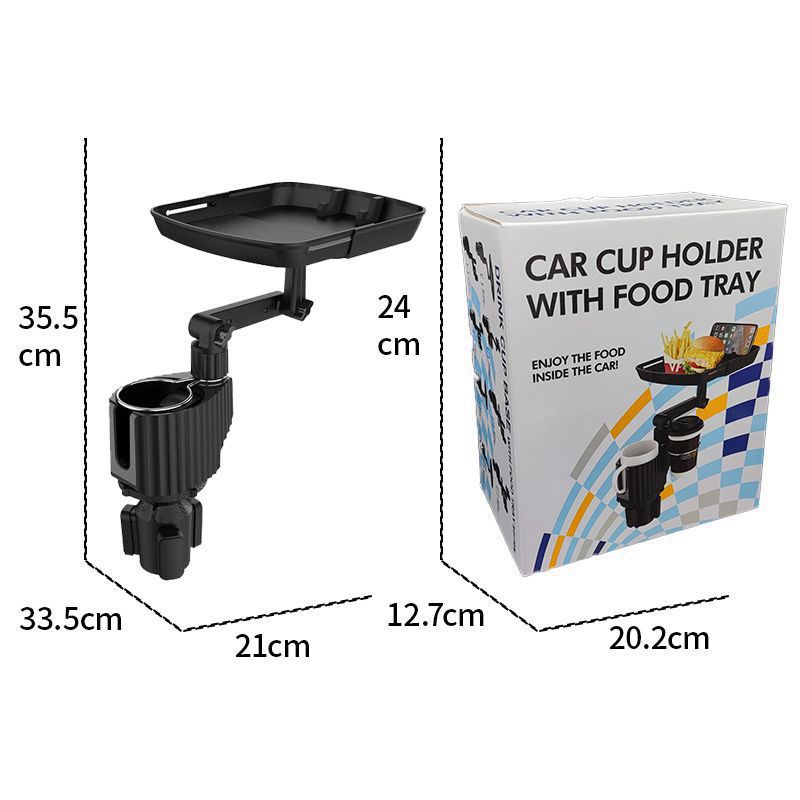 Universal 360° Swivel Car Cup Holder Tray