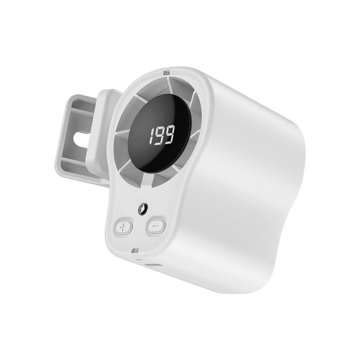 Car Clip Fan with 360° Rotation & USB Rechargeable