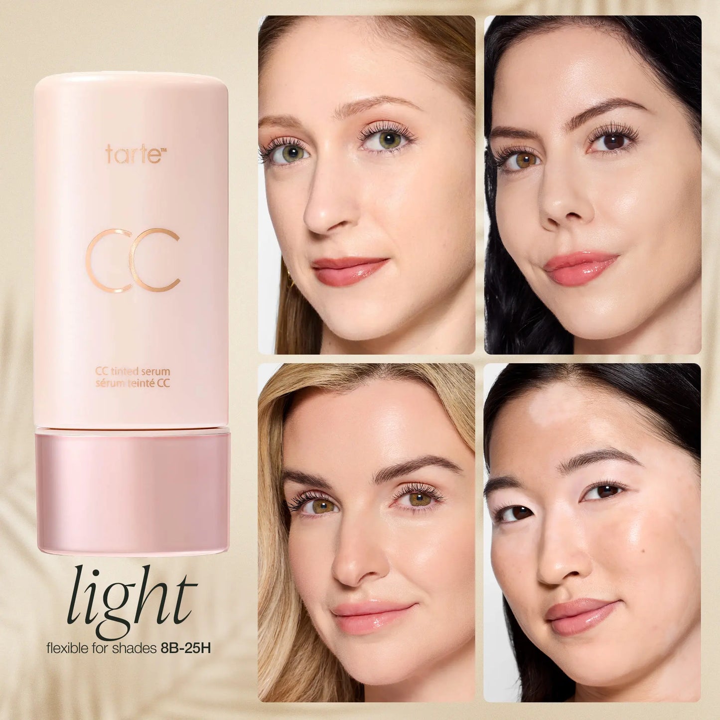 tarte summer skin essentials - CC color-correcting tinted serum + creaseless SPF 30 mineral setting powder