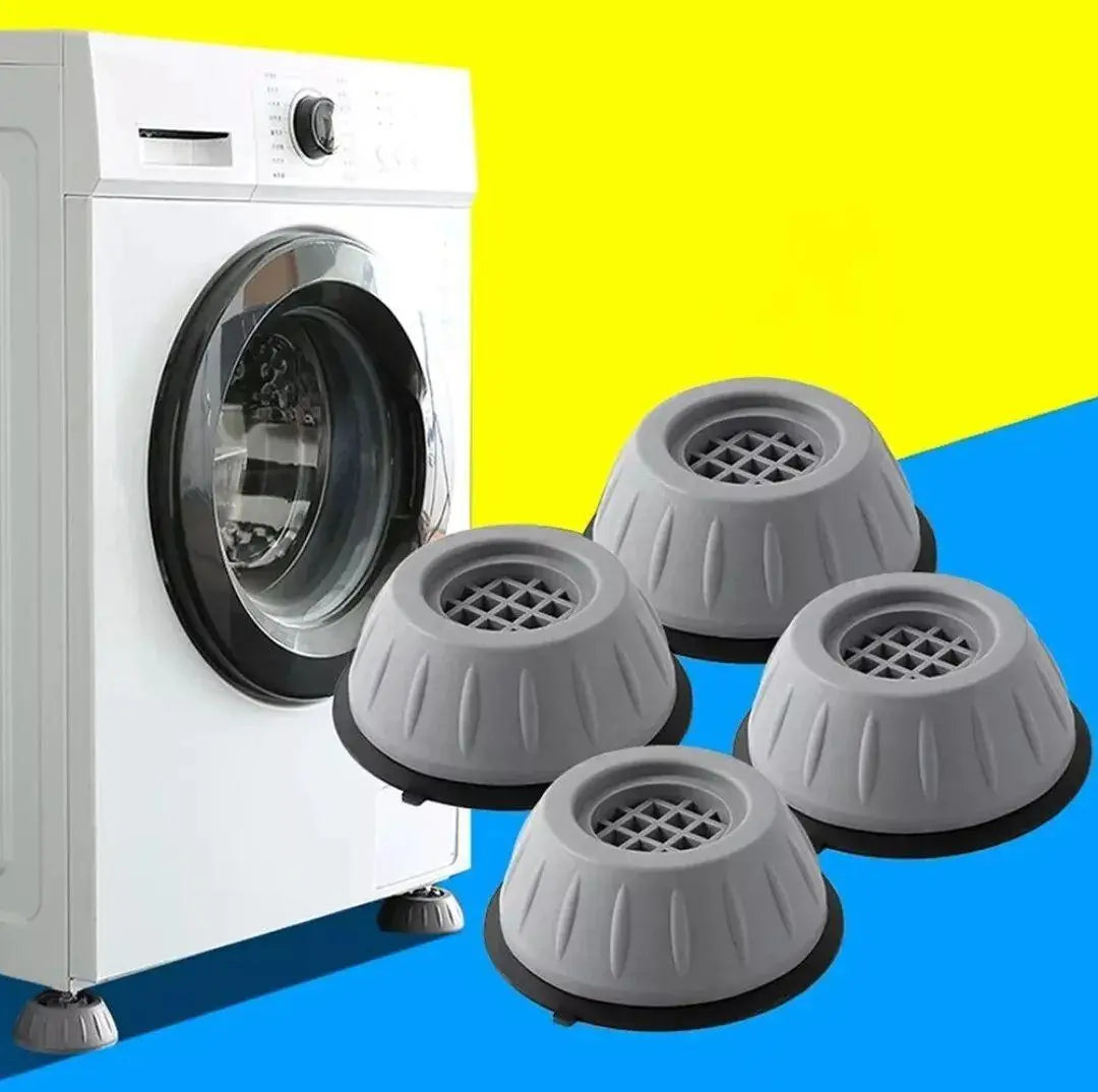 4 Piece Shock Absorbing Pads for Washing Machine Dryer and Refrigerator