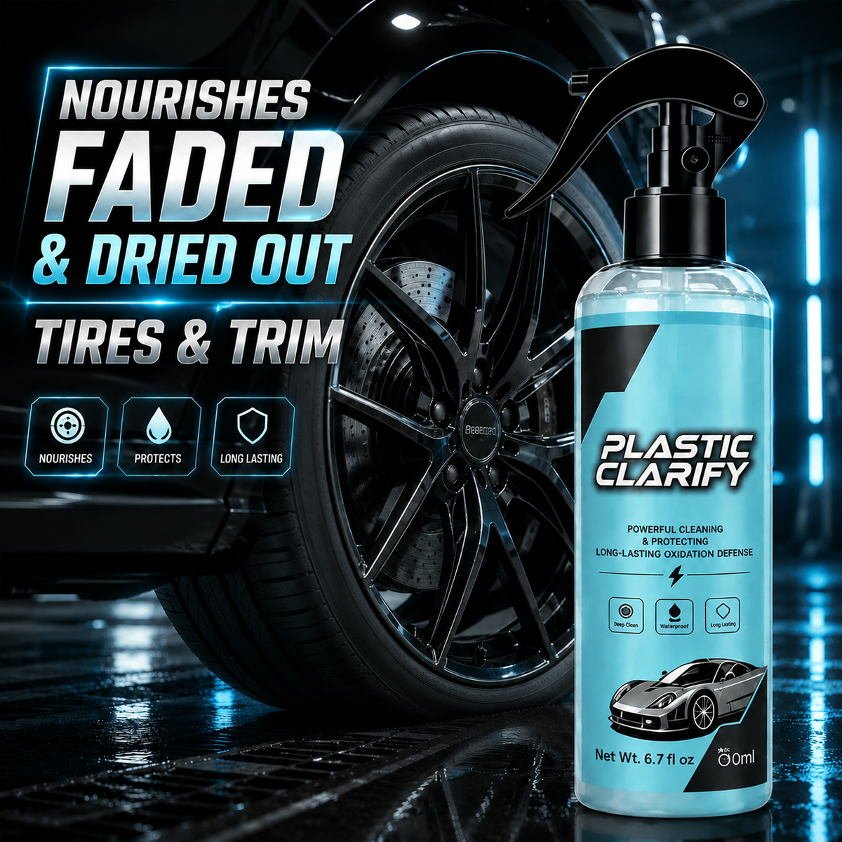 Car Plastic Shine and Restoration Polish
