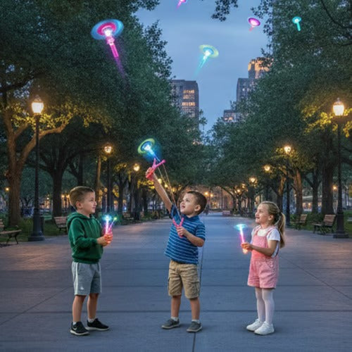 Illuminated Slingshot Flying Arrow