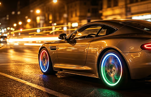 Waterproof LED Tire Valve Cap Light