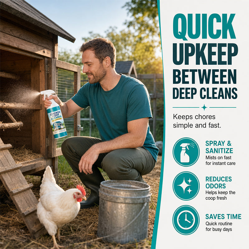π Chicken Coop Cleaner Spray β Eliminates Odor & Mess in Minutes! β¨