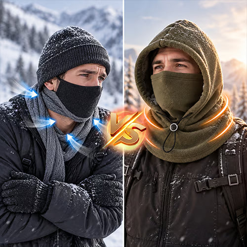 Checkout - Fleece Double Layer Integrated Hat