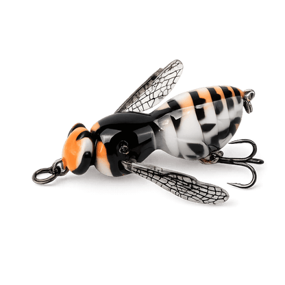 🐝 Bionic Wasp Crawl Bait - Topwater Micro Fishing Lure with Acoustic Noise Steel Balls for Bass & Pike Professional Anglers