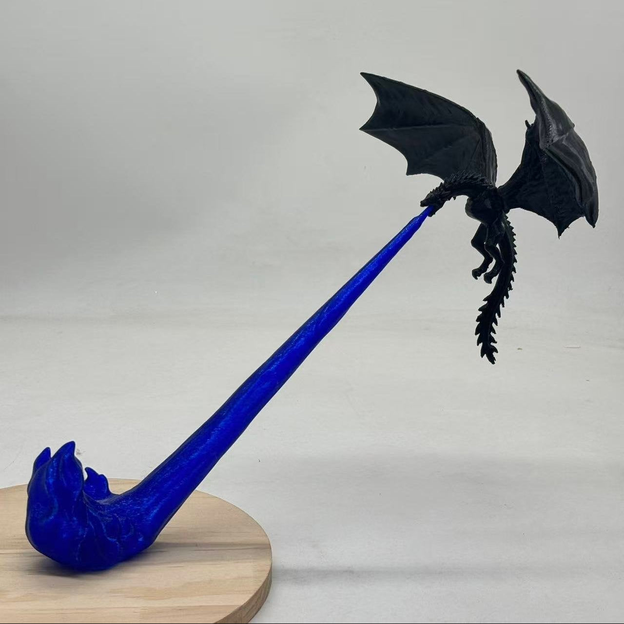 3D Printed Dragon Flame Book Nook with LED Light