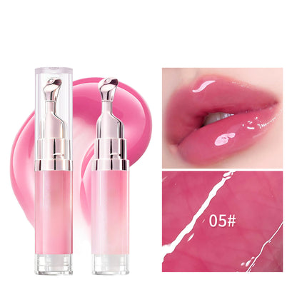 Hydrating Brightening Lip Serum with Peptides and Cooling Roller Applicator