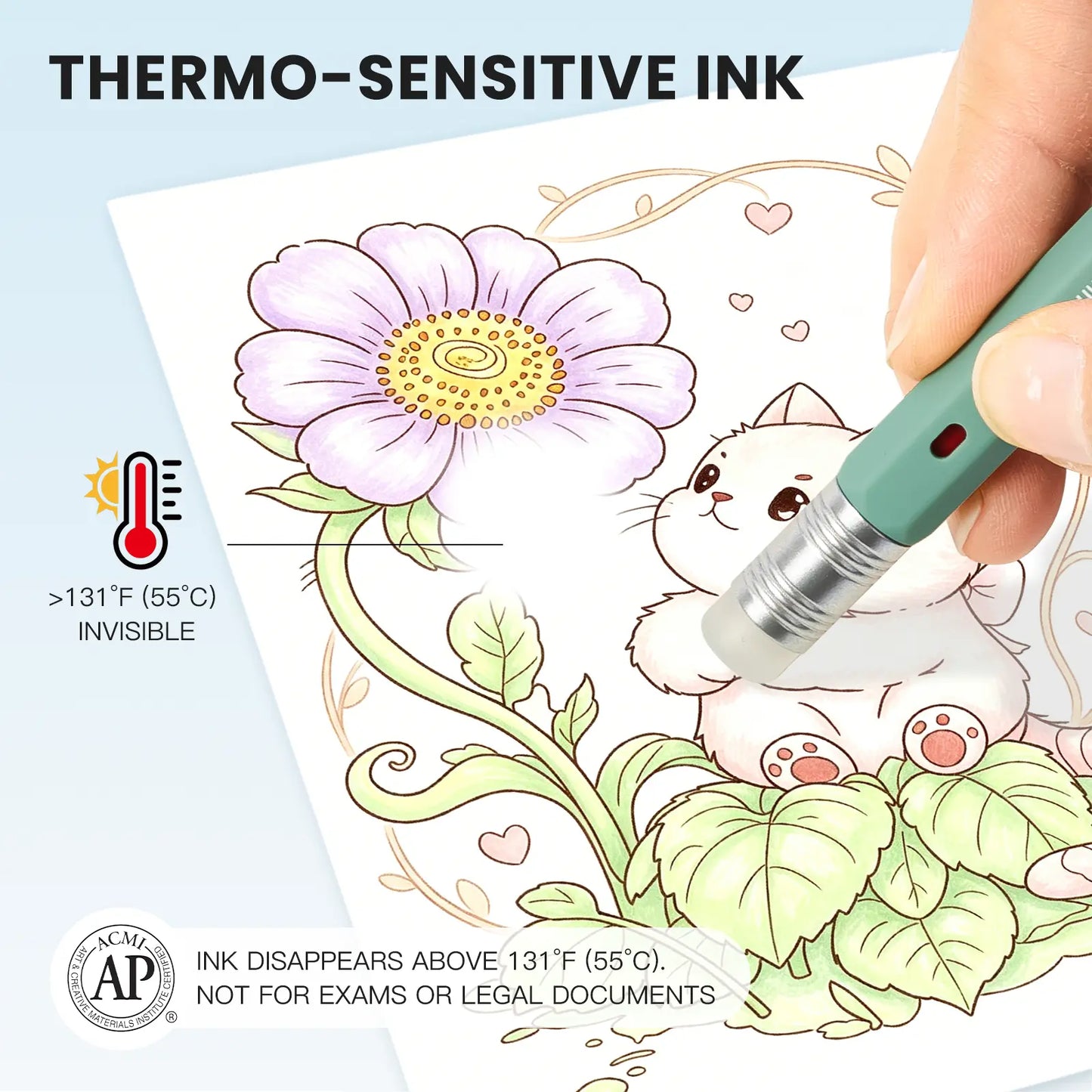 iiGEN RUBIC Erasable Gel Pens - 36 Vibrant Colors, 0.6mm