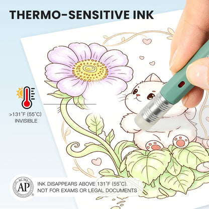 iiGEN RUBIC Erasable Gel Pens - 36 Vibrant Colors, 0.6mm