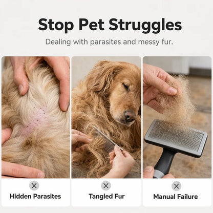 Electric Pet Grooming Comb for Dogs & Cats – Flea, Mite & Fur Care