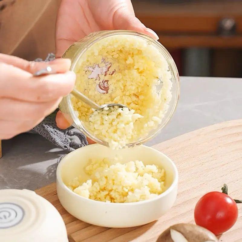 Cordless 300ML Electric Food Chopper With 4 Sharp Blades For Garlic Vegetables And Meat