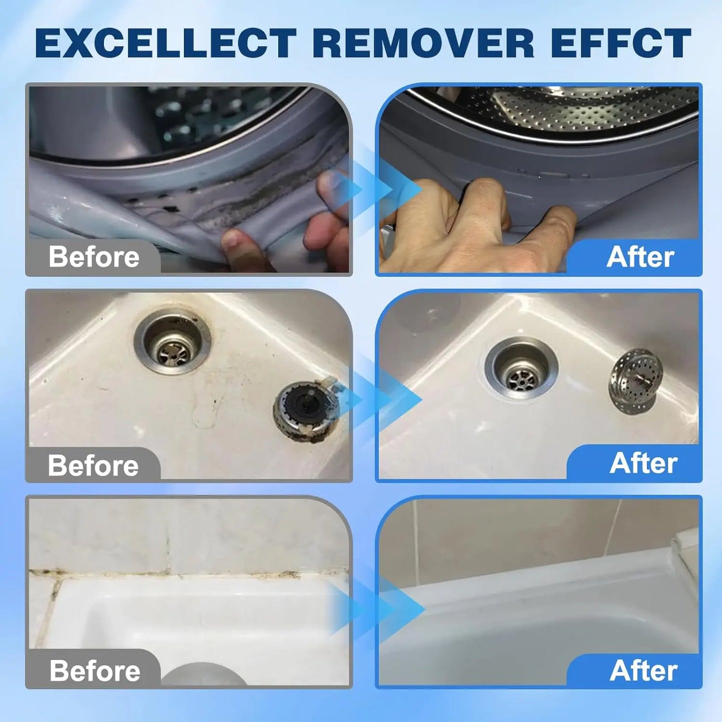 Home Stain Cleaner Gel with Scrub Brush