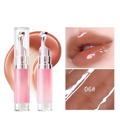 Hydrating Brightening Lip Serum with Peptides and Cooling Roller Applicator