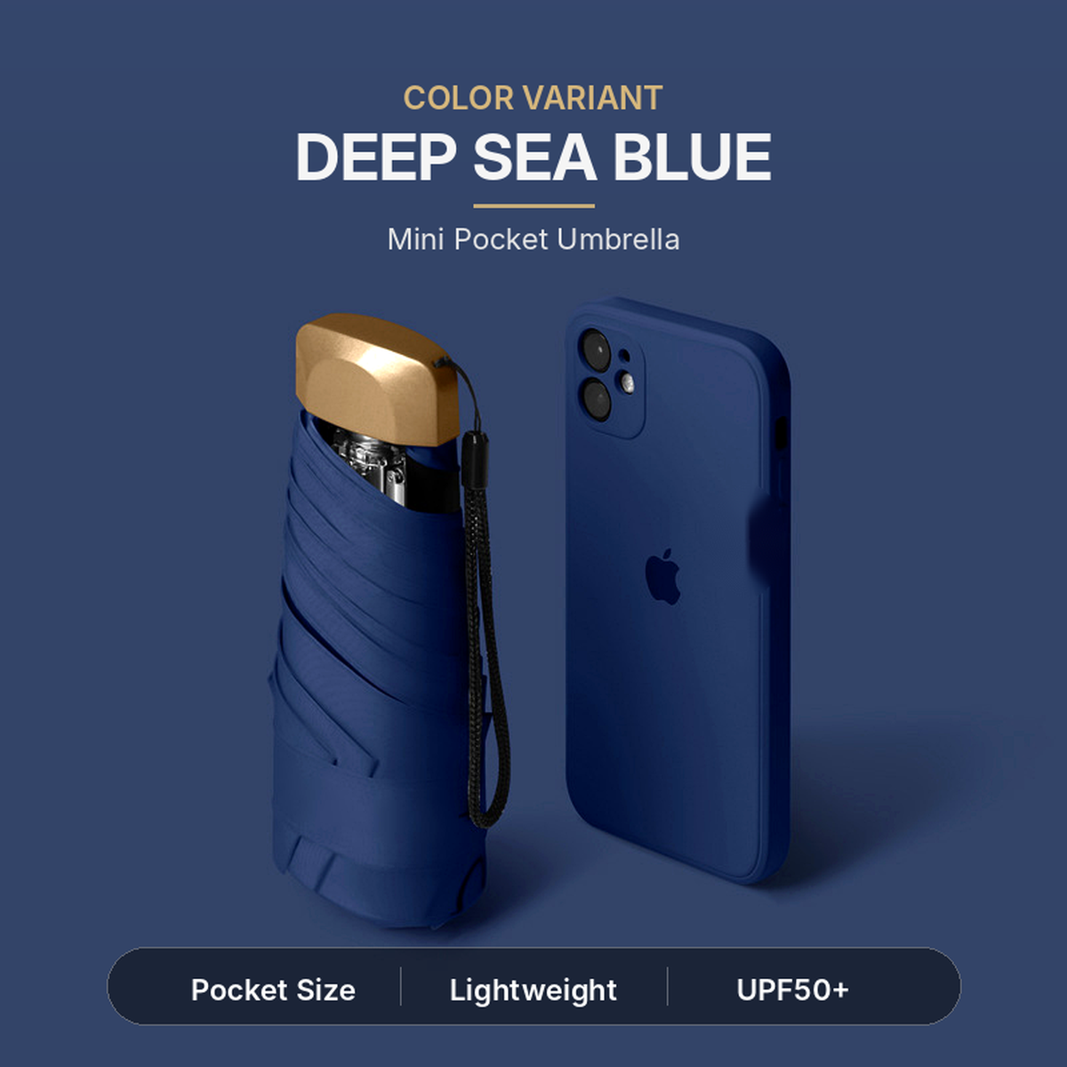 Portable Capsule Umbrella with Dual Purpose Design