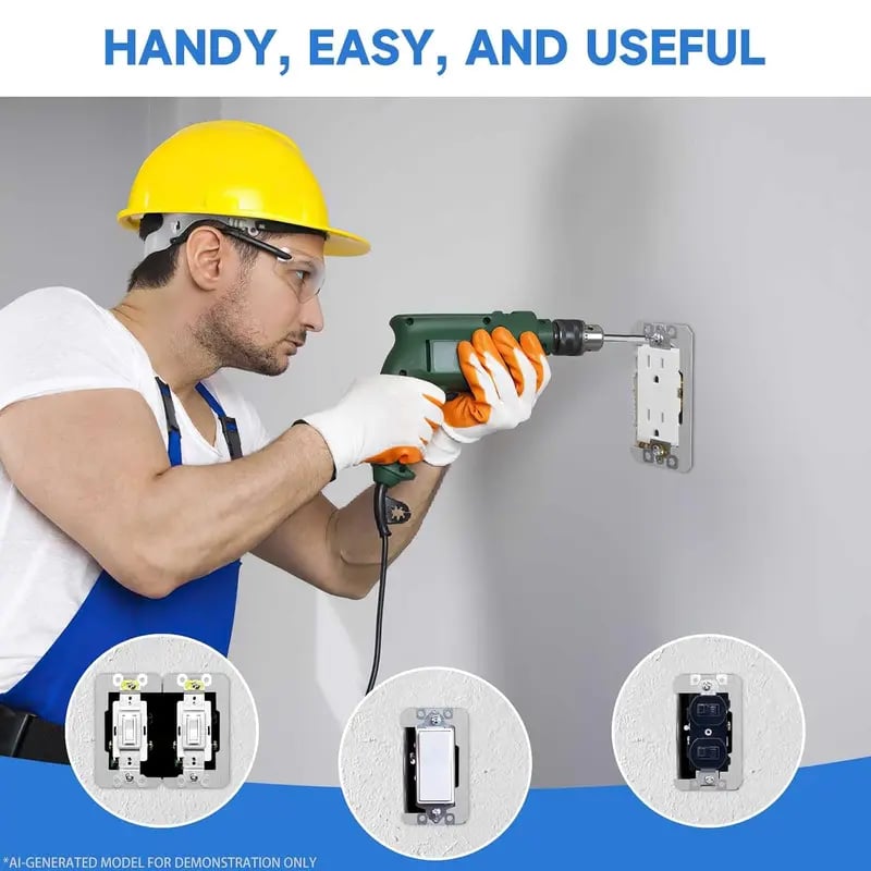 Metal Wall Plate Outlet Spacers | Electrical Device Leveling Shims