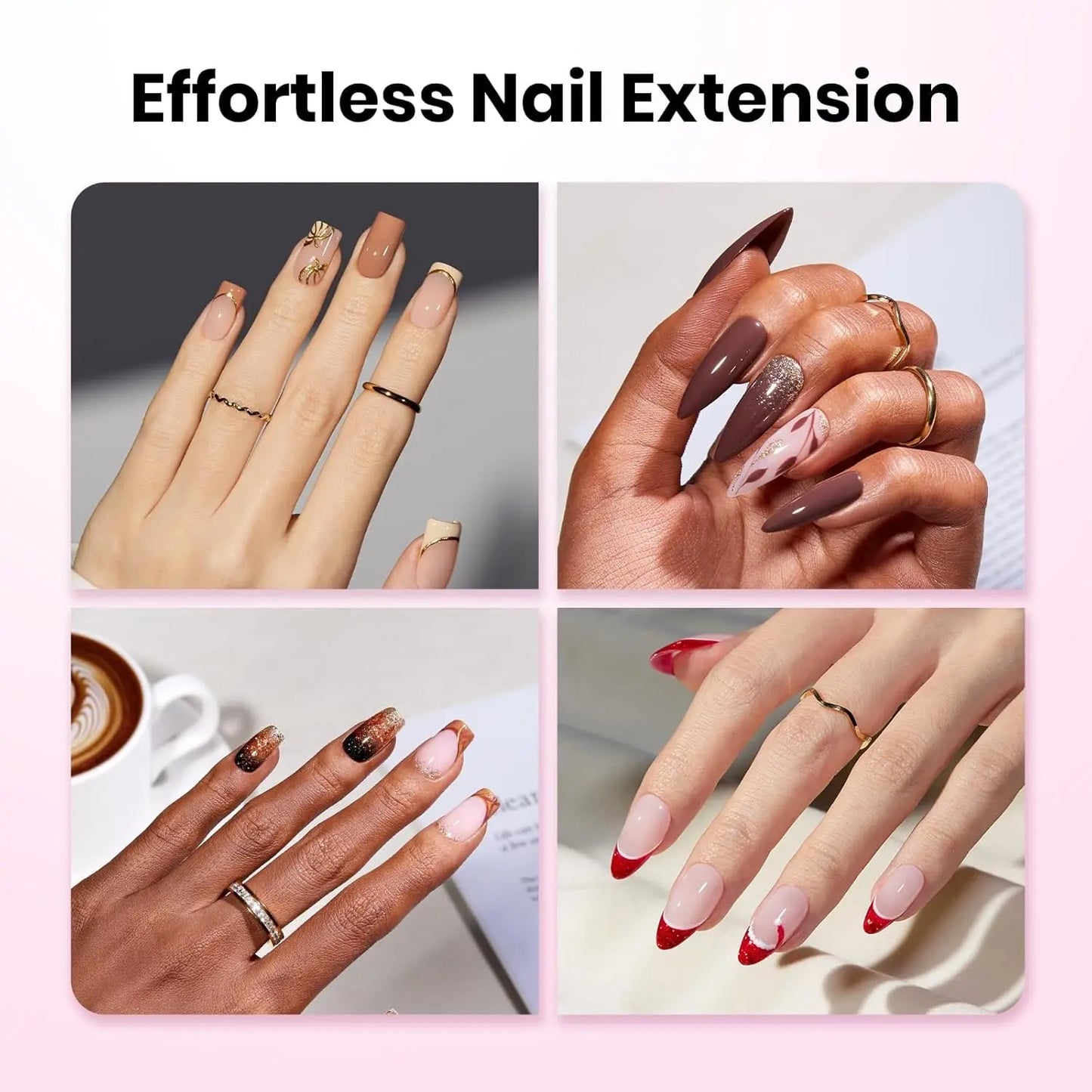 Femmekin SculptFit Nail Tips, 100PCS Pre-Etched