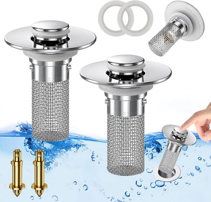 BOGO Stainless Steel Anti-Odor Bathroom Sink Stopper