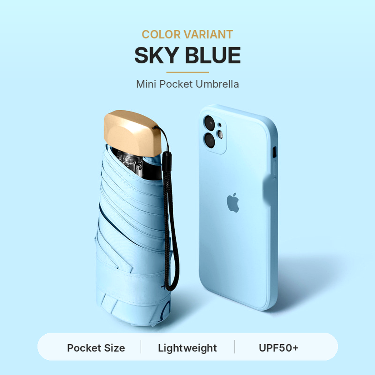 Portable Capsule Umbrella with Dual Purpose Design