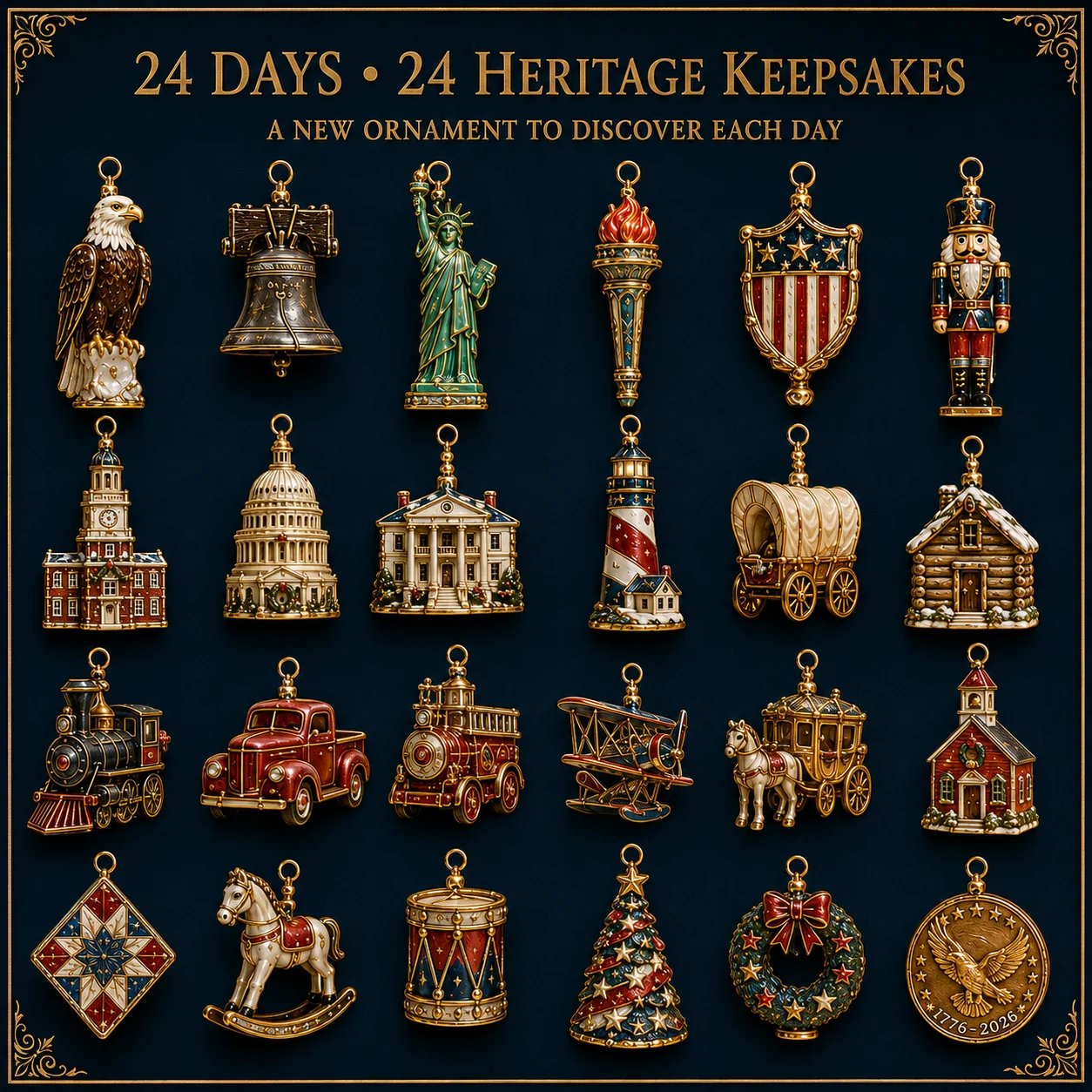 America 250th Anniversary Heritage Christmas Advent Calendar