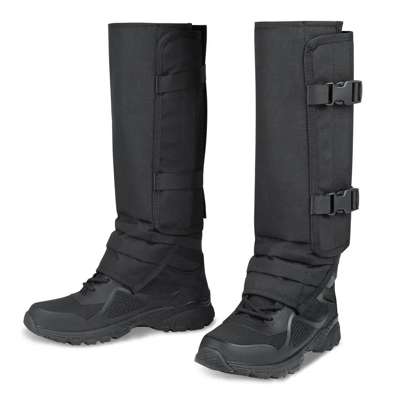 Unisex Adjustable Snake Resistant Leg Gaiters with Durable Abrasion Resistant Fabric for Hunting Hiking and Outdoor Protection
