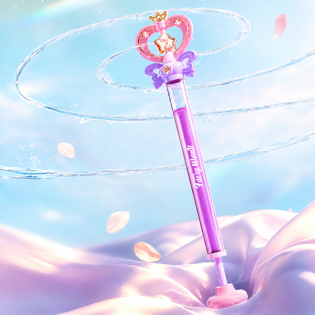 Fairy Wand Shaped Kids Spiral Water Blaster
