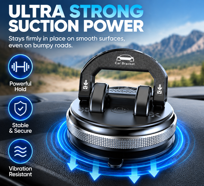 🚗 360° Car Phone Holder | Dashboard Suction Mount