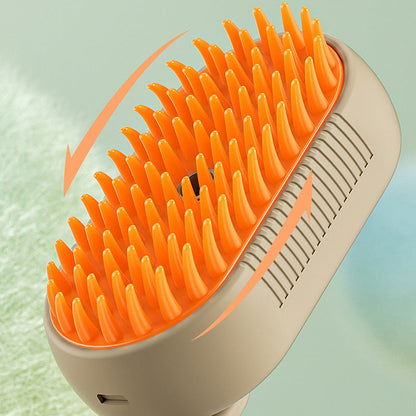 3-in-1 Steam Pet Grooming and Deshedding Brush