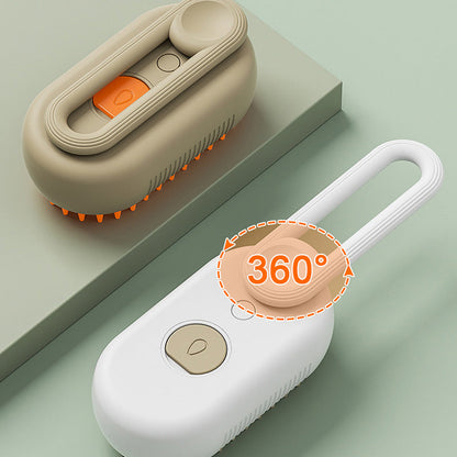 3-in-1 Steam Pet Grooming and Deshedding Brush