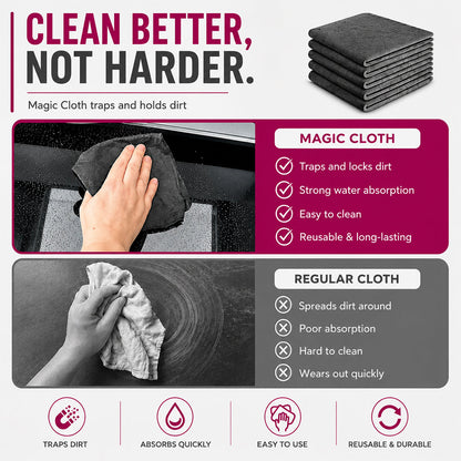 Magic Microfiber Cleaning Cloth (5-Pack)🔥