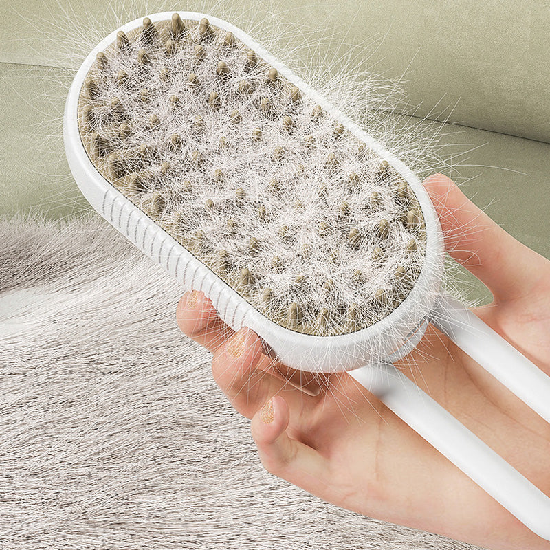 3-in-1 Steam Pet Grooming and Deshedding Brush