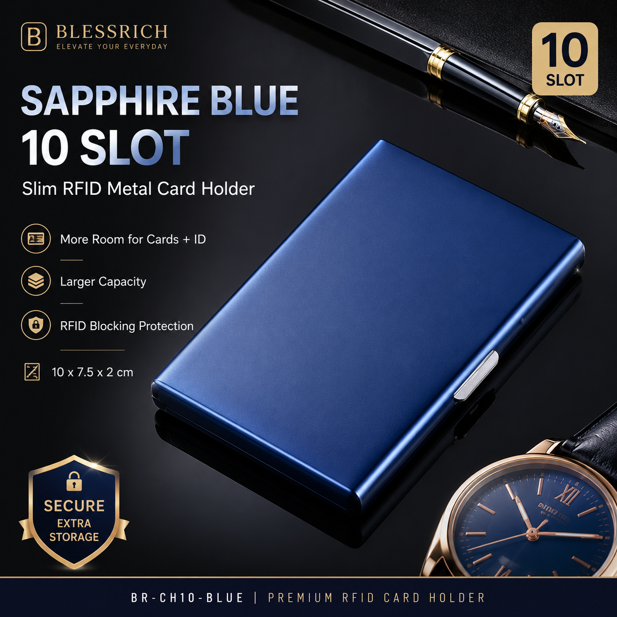RFID Blocking Metal Card Holder
