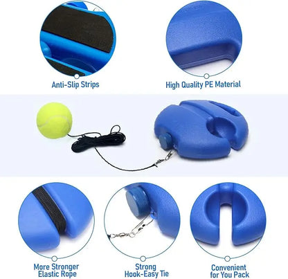 Tennis Training Kit 1 Set with 2  Balls & Ropes