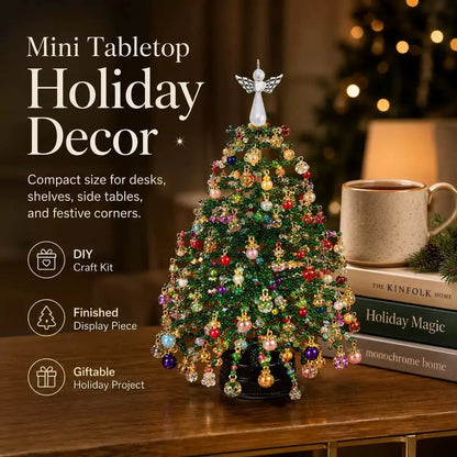 DIY Beaded Christmas Tree Craft Kit with Accessories