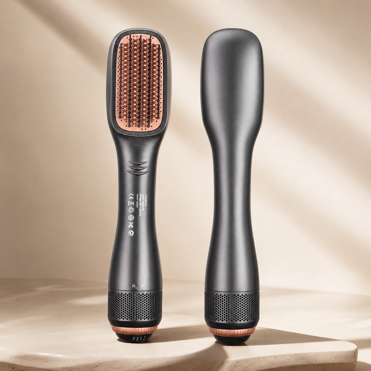 One-Step Hair Dryer and Styling Brush for Smooth Straight Hair