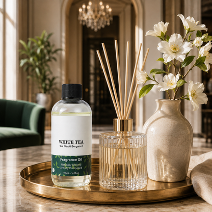 Luxury Hotel-Inspired Diffuser Oil with White Tea, Neroli and Bergamot
