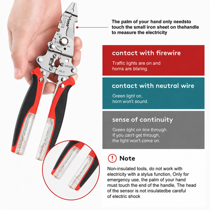 16-in-1 Electric Wire Stripper with Voltage Tester