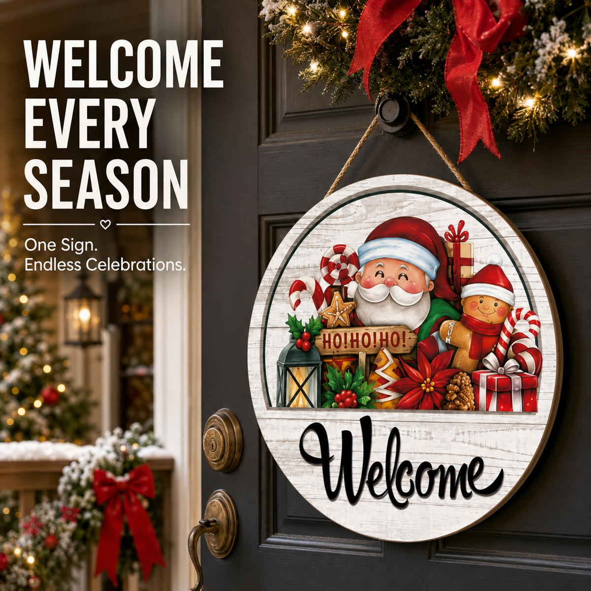 12 Pcs Interchangeable Welcome Sign for Front Door