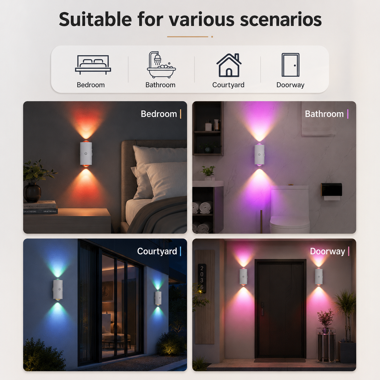 Smart Rechargeable LED Night Light with Motion Sensor